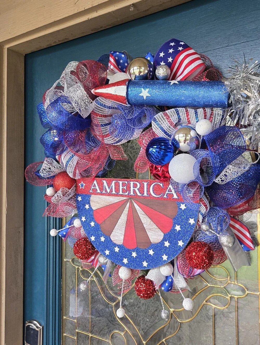 America Patriotic Wreath